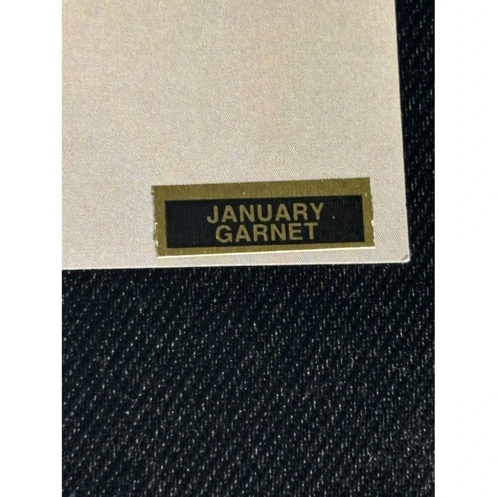 Garnet Birthstone Guardian Angel Elements Pin (JANUARY) Made In USA Crystal